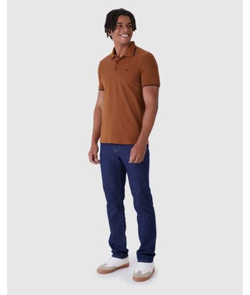 Camisa Polo Básica Masculina Em Piquet Premium
