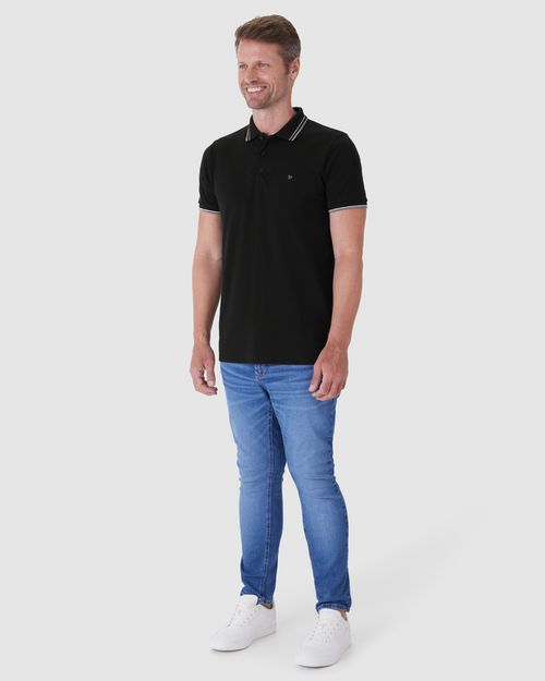 Camisa Polo Básica Masculina Em Piquet Premium