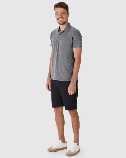 Camisa Polo Básica Masculina Peitilho Frontal Em Algodão