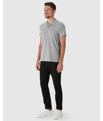 Camisa Polo Básica Masculina Peitilho Frontal Em Algodão