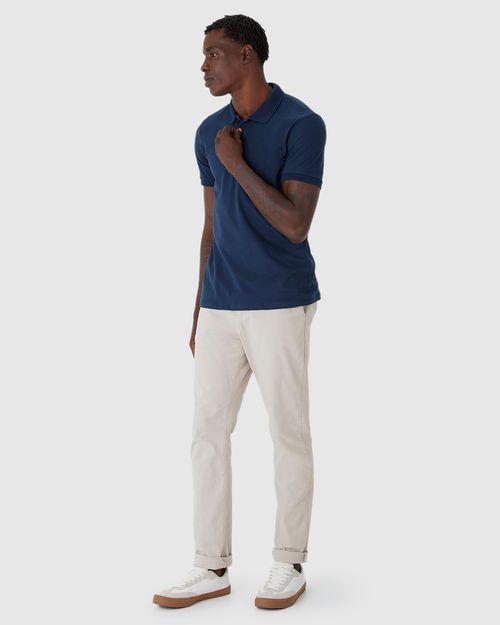 Camisa Polo Básica Masculina Gola Esporte Piquet Stretch