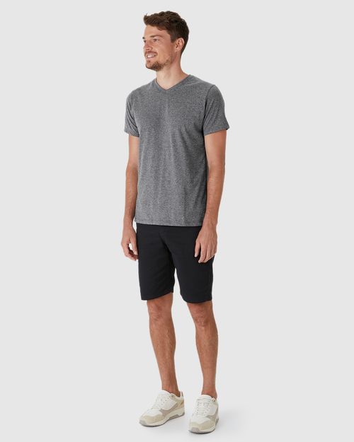 Camiseta Básica Masculina Gola V Em Algodão