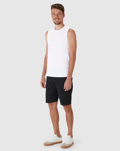 Regata Básica Masculina Cava Ajustada Em Algodão