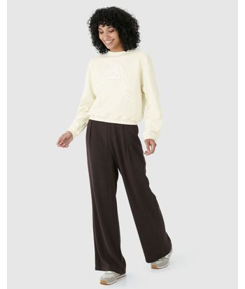 Blusão Amplo Feminino Estampa Puff Em Moletom Comfy Flanelado
