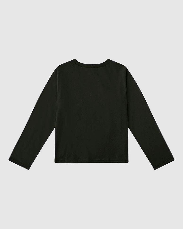 Blusa Infantil Menina Manga Longa Stay Cool Stitch Disney Malwee Kids