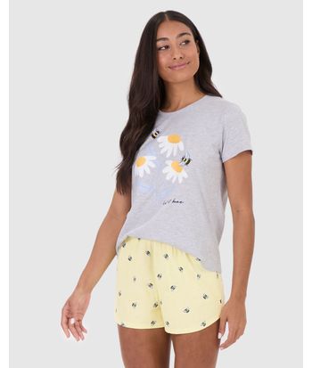 Pijama Feminino Let It Bee Em Algodão