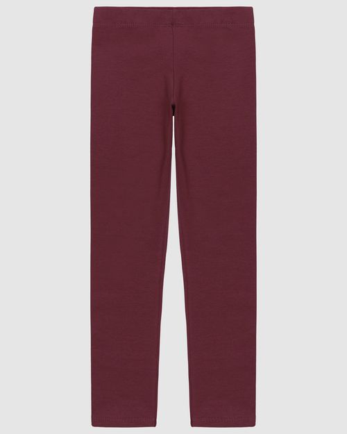 Calça Legging Infantil Cós Elástico Em Algodão Malwee Kids