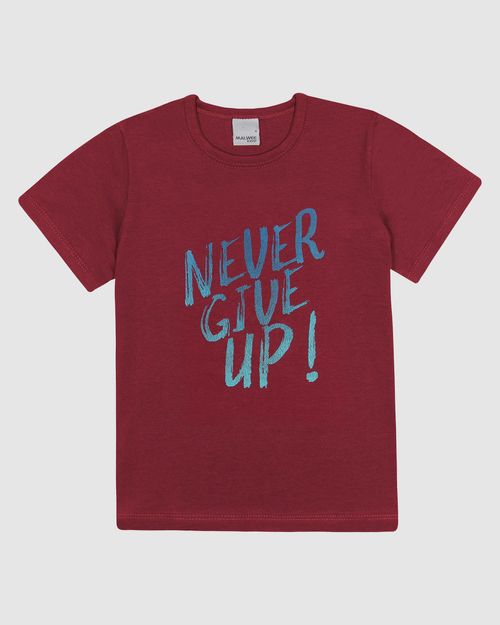 Camiseta Infantil Menino Manga Curta Estampa Frontal Em Algodão Malwee Kids