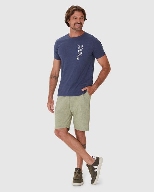 Bermuda Masculina Comfort Cadarço Frontal Em Moletom