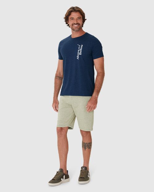 Camiseta Masculina Estampa Frontal Em Malha Algodão
