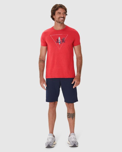 Camiseta Masculina Estampa Frontal Em Malha Algodão