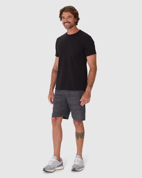 Camiseta Masculina Manga Curta Bolso Frontal Em Algodão