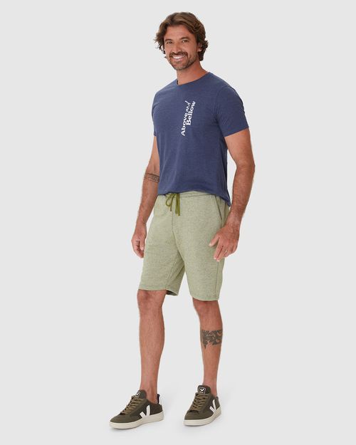 Bermuda Masculina Comfort Cadarço Frontal Em Moletom