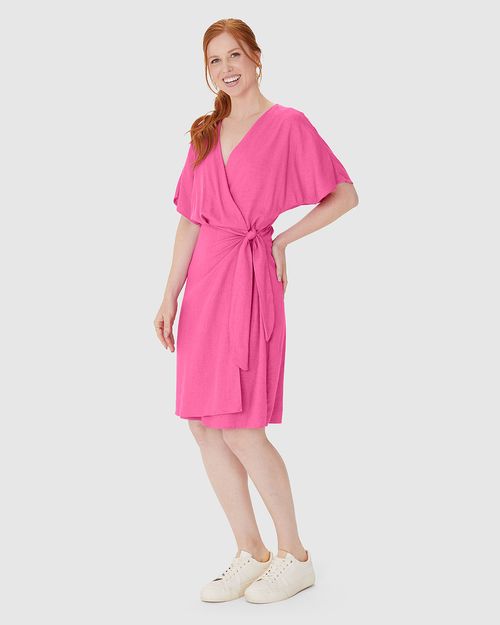 Vestido Feminino Transpassado Decote V Em Viscolinho