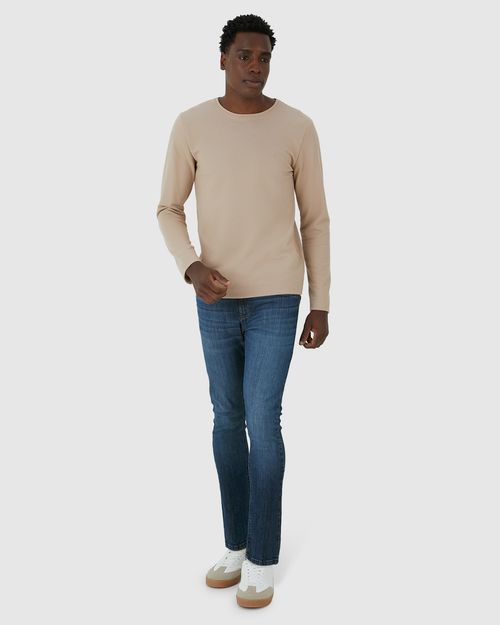 Calça Masculina Skinny Bolso Funcional Em Flex Jeans
