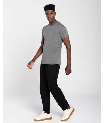 Camiseta Masculina Gola Redonda Tecnológica Anti Odor Em Mescla Algodão - BASICAMENTE