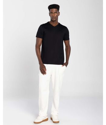 Camiseta Masculina Gola V Tecnológica Impermeável Em Algodão - BASICAMENTE