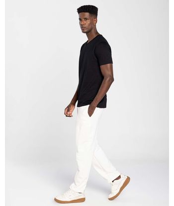 Camiseta Masculina Gola V Tecnológica Impermeável Em Algodão - BASICAMENTE