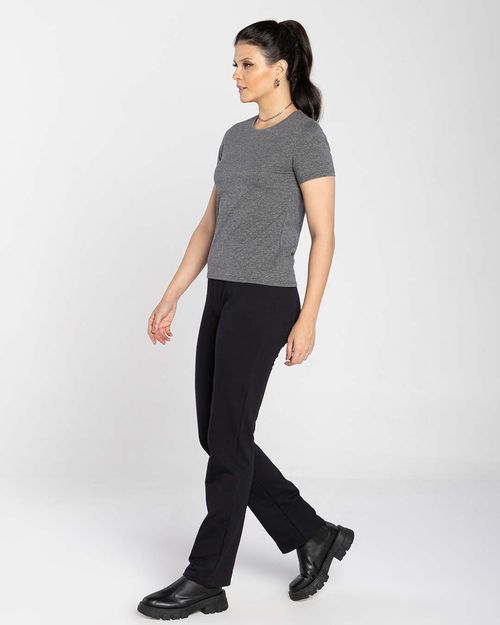 Camiseta Feminina Tecnológica Anti Odor Em Mescla Algodão - BASICAMENTE
