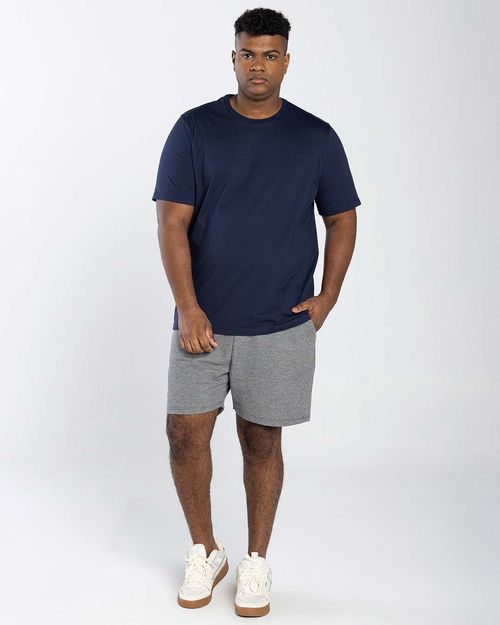 Camiseta Masculina Plus Size Gola V Tecnológica Impermeável - BASICAMENTE