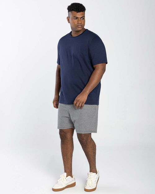 Camiseta Masculina Plus Size Gola V Tecnológica Impermeável - BASICAMENTE