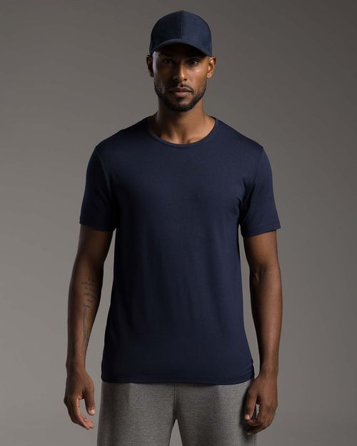 Camiseta Masculina Gola Redonda Tecnológica Modal - BASICAMENTE