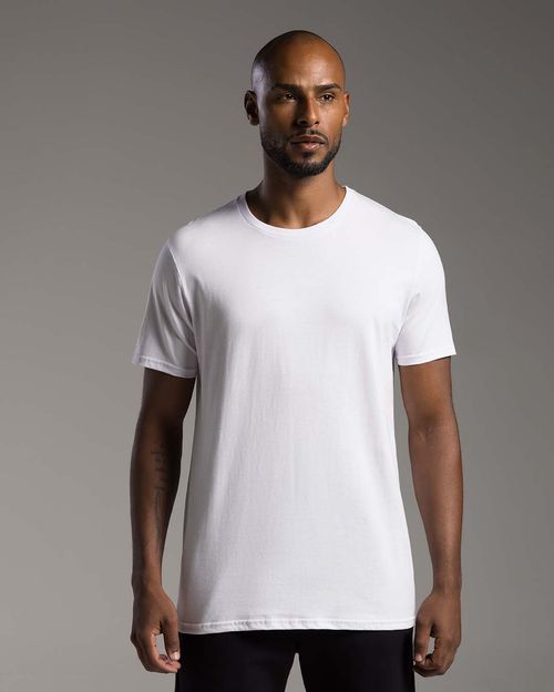 Camiseta Masculina Gola Redonda Tecnológica Anti Odor Em Algodão - BASICAMENTE