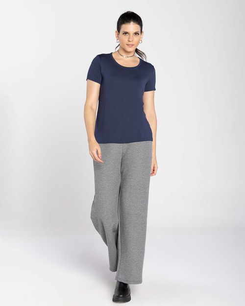 Camiseta Feminina Gola Redonda Tecnológica Modal - BASICAMENTE