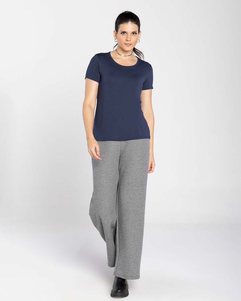 Camiseta Feminina Gola Redonda Tecnológica Modal - BASICAMENTE