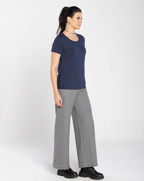 Camiseta Feminina Gola Redonda Tecnológica Modal - BASICAMENTE