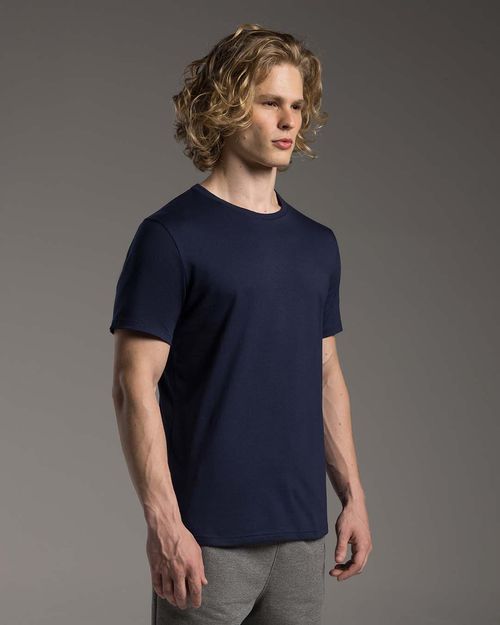 Camiseta Masculina Gola Redonda Tecnológica Impermeável - BASICAMENTE