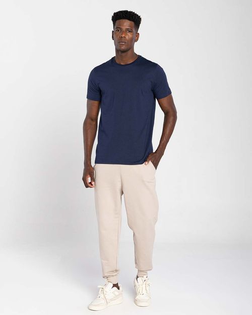 Camiseta Masculina Gola Redonda Tecnológica Anti Odor Em Algodão - BASICAMENTE
