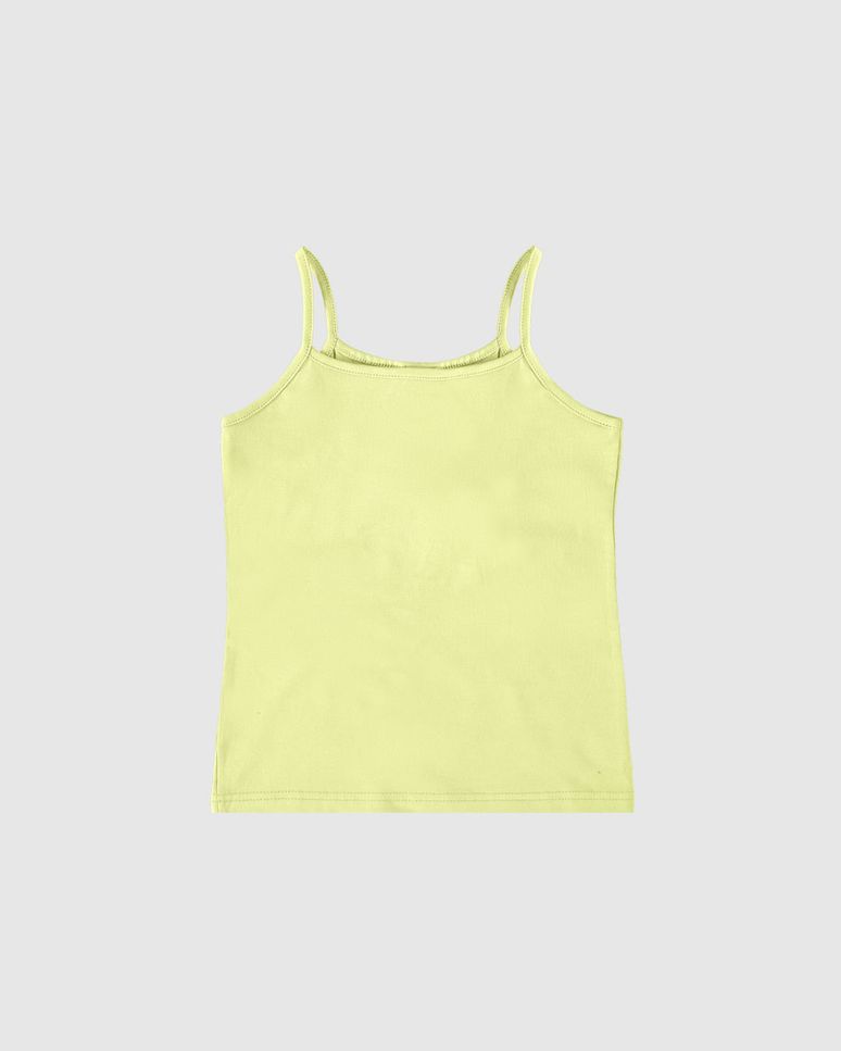 Regata Infantil Menina Alça Fina Em Algodão Malwee Kids