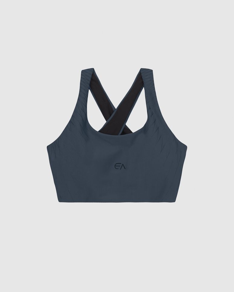 Top Nadador Esportivo Alça Cruzada Em Malha Dry E Proteção UV50+ - ENFIM