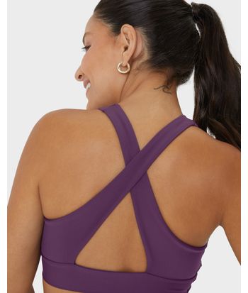 Top Nadador Esportivo Alça Cruzada Em Malha Dry E Proteção UV50+ - ENFIM