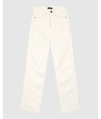 Calça Feminina Slouchy Cintura Alta Em Sarja 100% Algodão - ENFIM