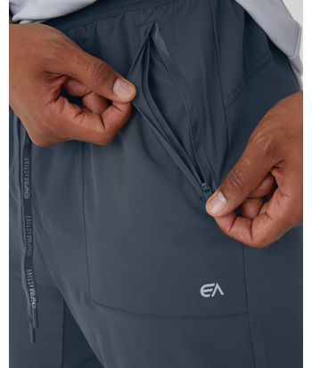 Calça Runner Masculina Barra Fenda Em Tafetá Com Elastano - ENFIM