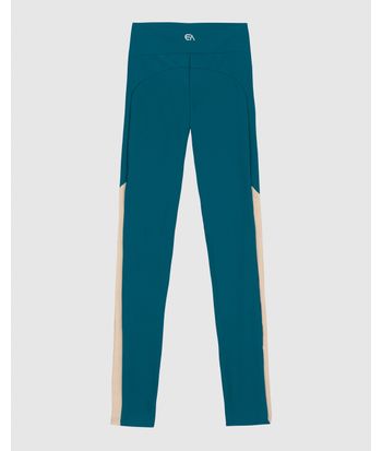 Calça Legging Feminina Recorte Contraste Em Malha Dry E Proteção UV50+ - ENFIM