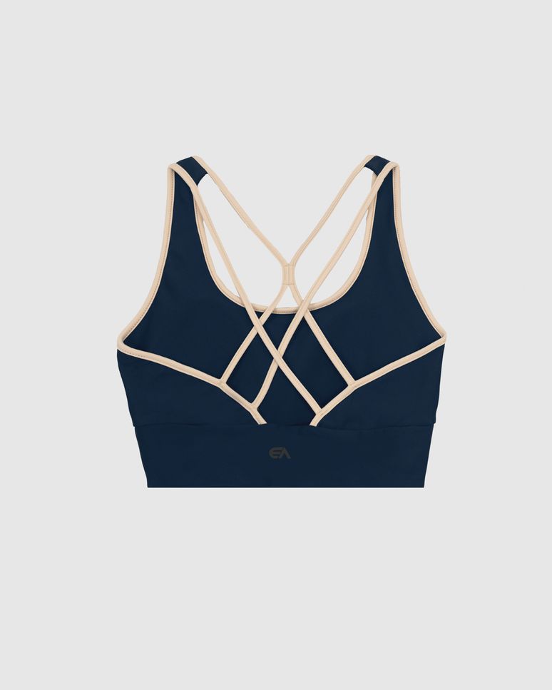 Top Nadador Esportivo Costas Strappy Em Malha Dry E Proteção UV50+ - ENFIM