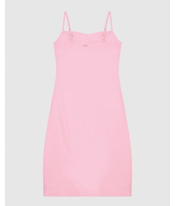 Vestido Midi Feminino Alça Fina Fenda Lateral Em Crepe De Viscose - ENFIM