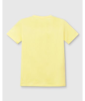 Camiseta Menino Recorte Frontal Estampa HD Em Flamê Algodão - Carinhoso