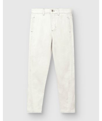 Calça Menina Slouchy Em Jeans Com Elastano - Carinhoso