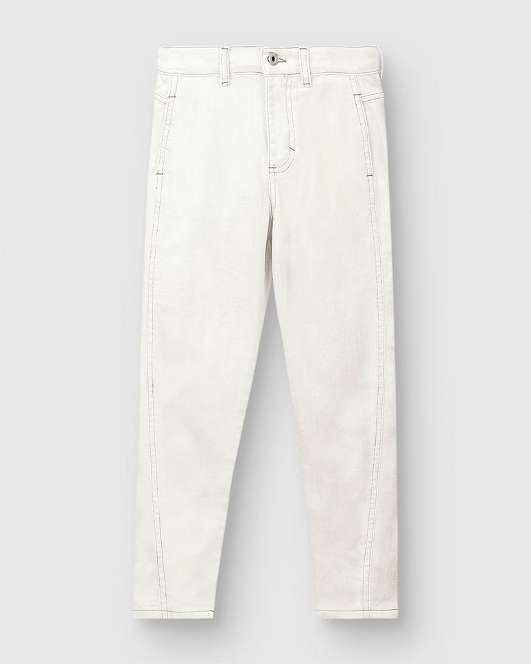 Calça Menina Slouchy Em Jeans Com Elastano - Carinhoso