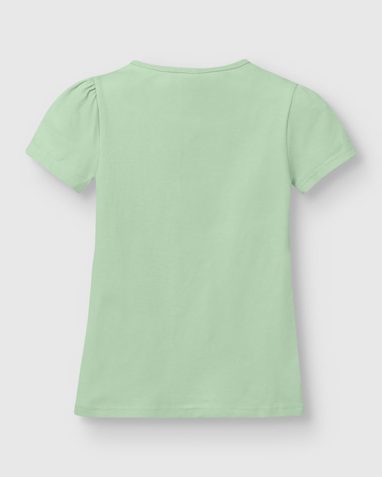 Blusa Menina Bordado No Peitoral Em Malha De Algodão - Carinhoso