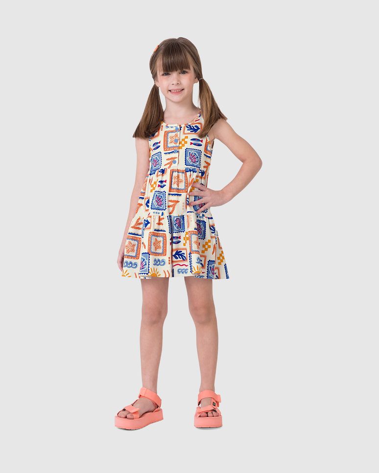 Macaquinho Infantil Menina Acinturado Em Algodão Malwee Kids