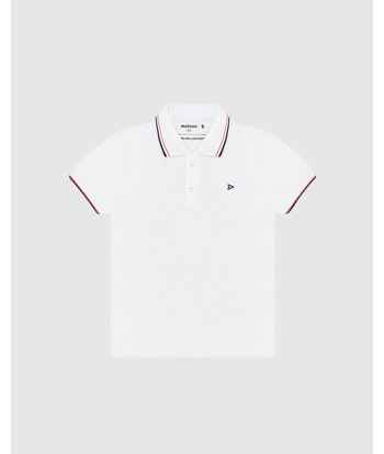Camisa Polo Infantil Menino Bordado Frontal Em Piquet Premium Malwee Kids