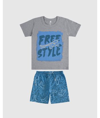 Pijama Infantil Menino Free Style Em Algodão Malwee Kids