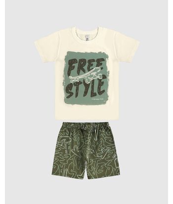 Pijama Infantil Menino Free Style Em Algodão Malwee Kids