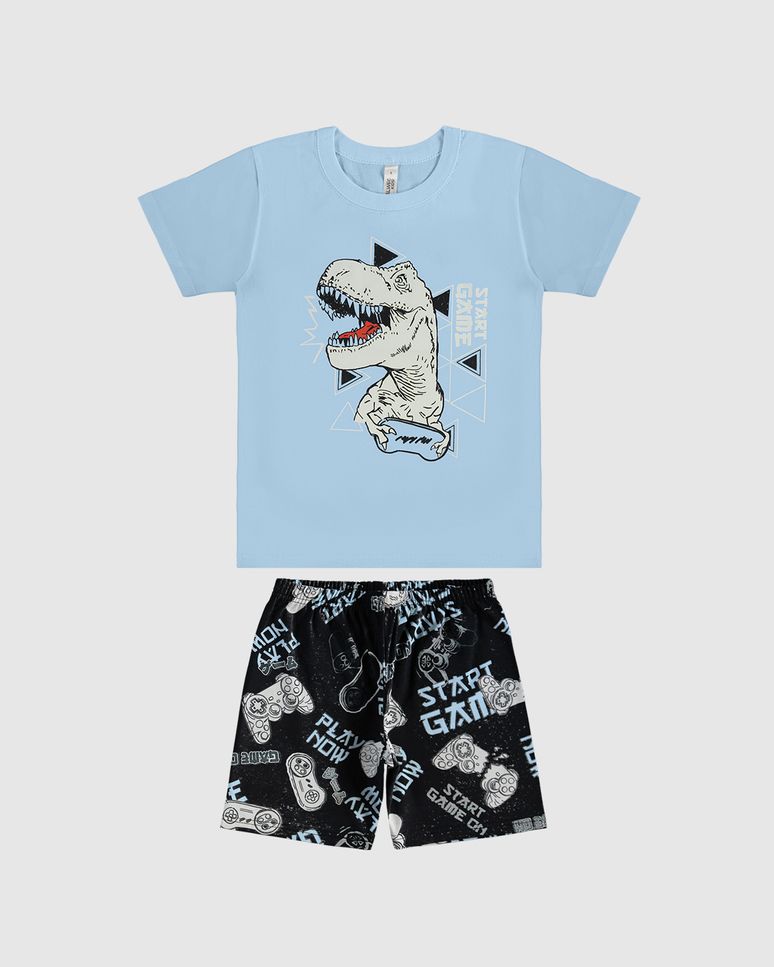 Pijama Infantil Menino Start Game Em Algodão Malwee Kids