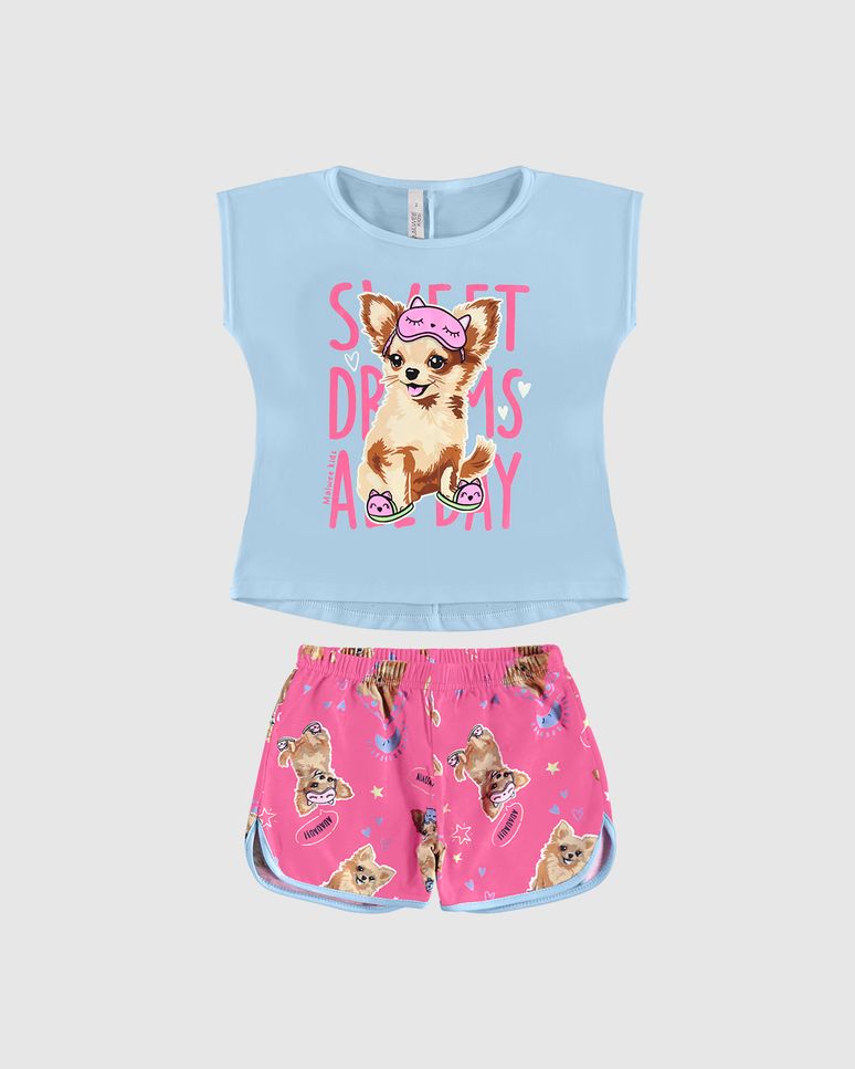 Pijama Infantil Menina Sweet Dreams All Day Em Algodão Malwee Kids